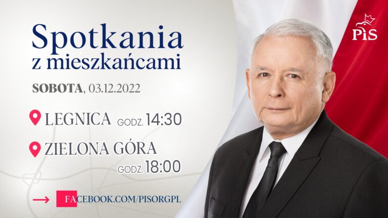 Zaproszenie na spotkanie z Jarosławem Kaczyńskim